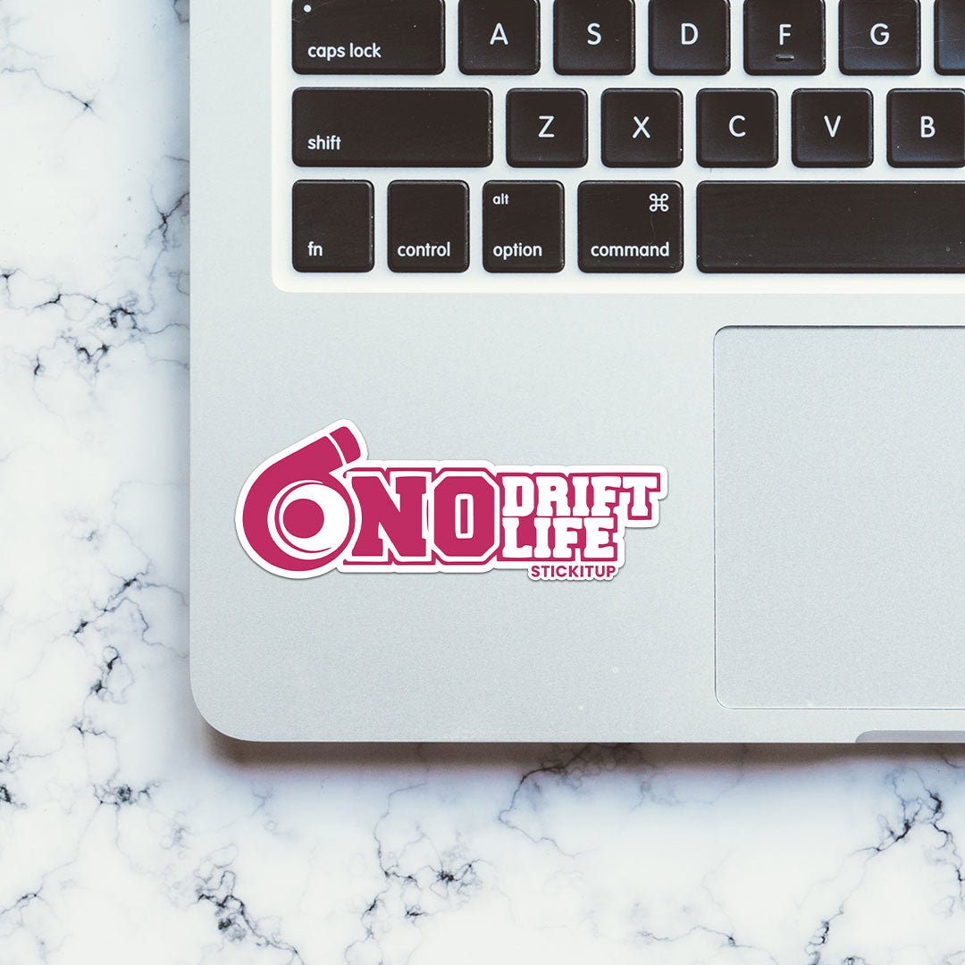 NO DRIFT NO LIFE Sticker waterproof vinyl decal for laptop, bike, car & bottle
