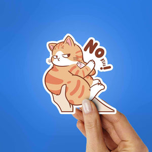 No Kiss Sticker waterproof vinyl decal for laptop, bike, car & bottle