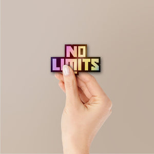 No Limits Bold Holographic Stickers - Holographic stickers | STICK IT UP
