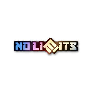 No Limits Holographic Sticker waterproof vinyl decal for laptop, bike, car & bottle