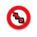 No Sliding Sticker Sticker waterproof vinyl decal for laptop, bike, car & bottle