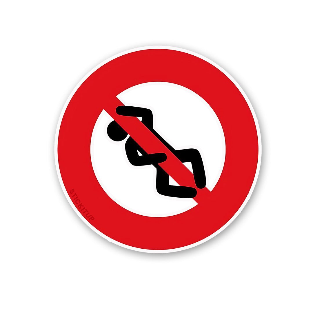 No Sliding Sticker Sticker waterproof vinyl decal for laptop, bike, car & bottle