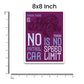 No Speed Limit Bumper Sticker waterproof vinyl decal for laptop, bike, car & bottle