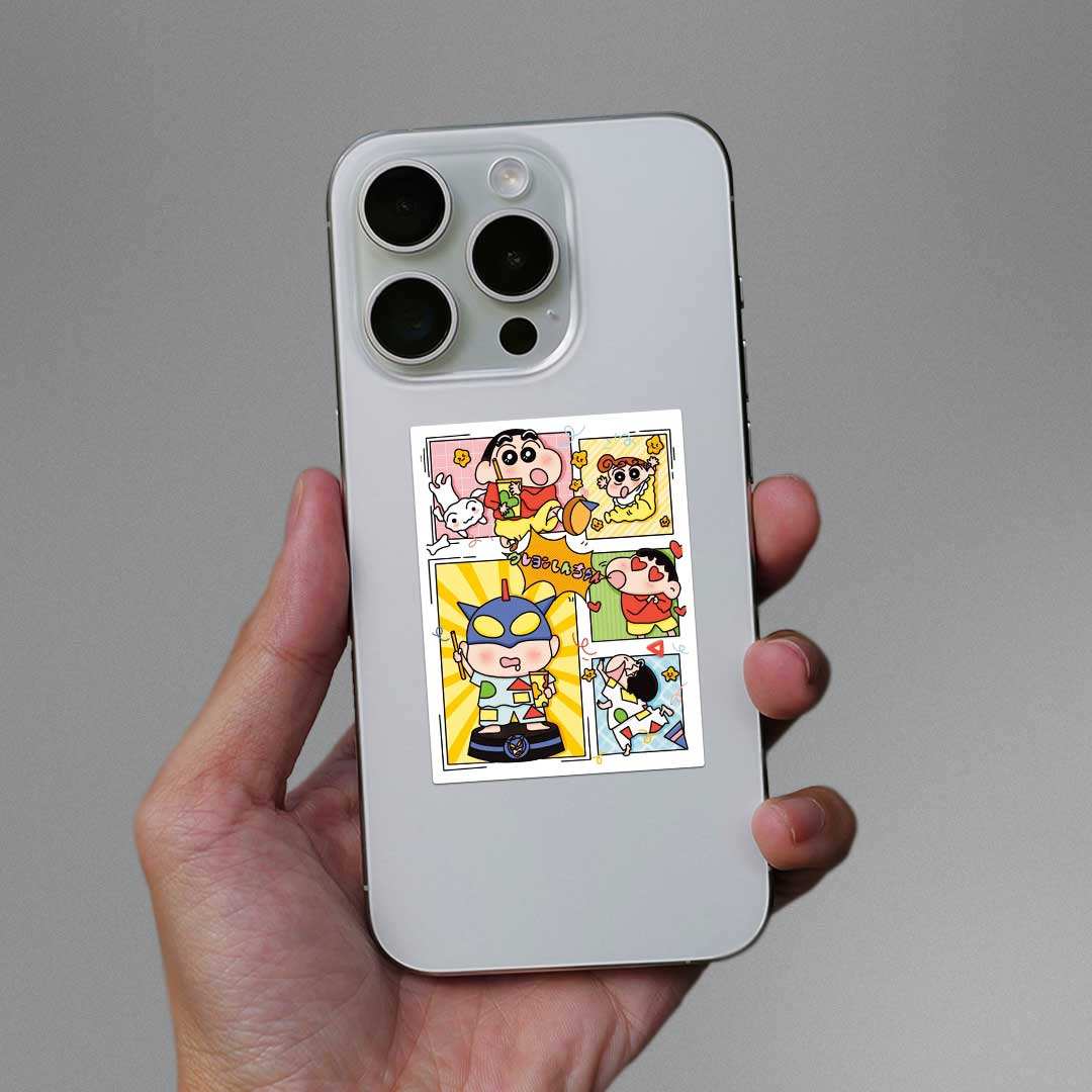 Nohara Sticker waterproof vinyl decal for laptop, bike, car & bottle
