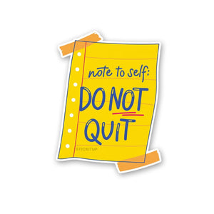 Note To Safe Sticker waterproof vinyl decal for laptop, bike, car & bottle