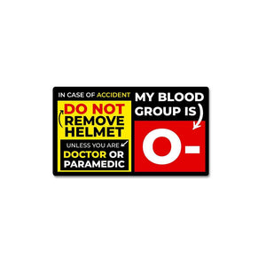 O Negative Sticker waterproof vinyl decal for laptop, bike, car & bottle