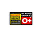 O Positive Sticker waterproof vinyl decal for laptop, bike, car & bottle