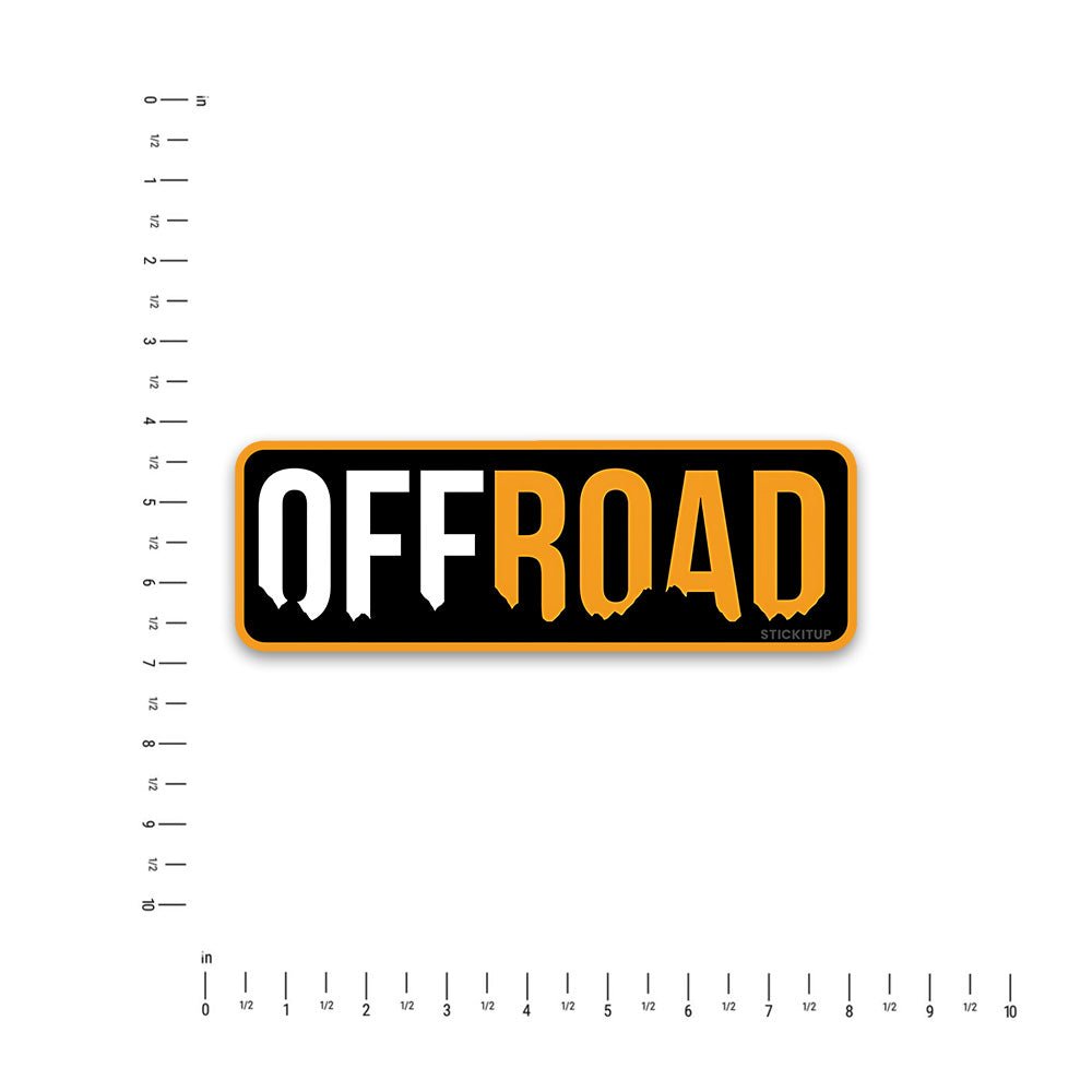 Off road Bumper Sticker waterproof vinyl decal for laptop, bike, car & bottle