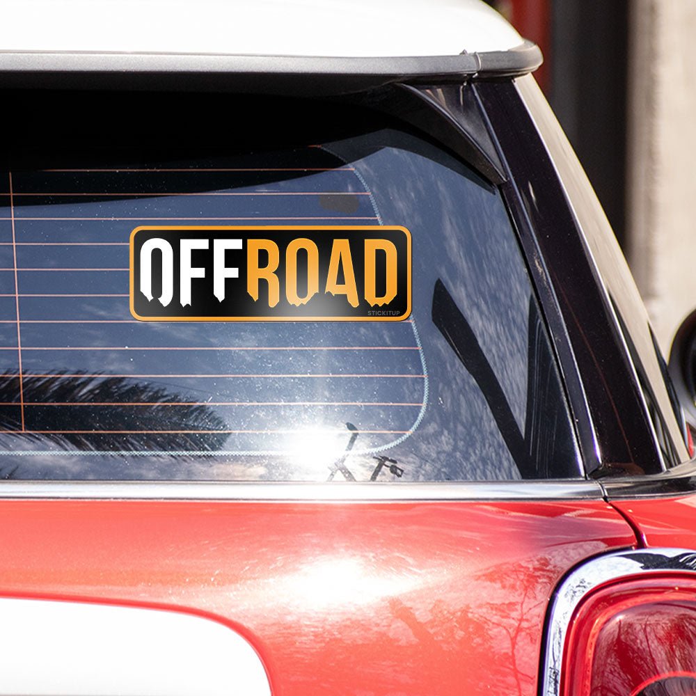 Off road Bumper Sticker waterproof vinyl decal for laptop, bike, car & bottle