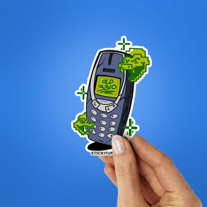 Old 3310 Sticker waterproof vinyl decal for laptop, bike, car & bottle