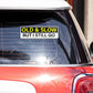 Old and slow Bumper Sticker waterproof vinyl decal for laptop, bike, car & bottle