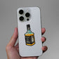 Old Whiskey Label Glitter Sticker