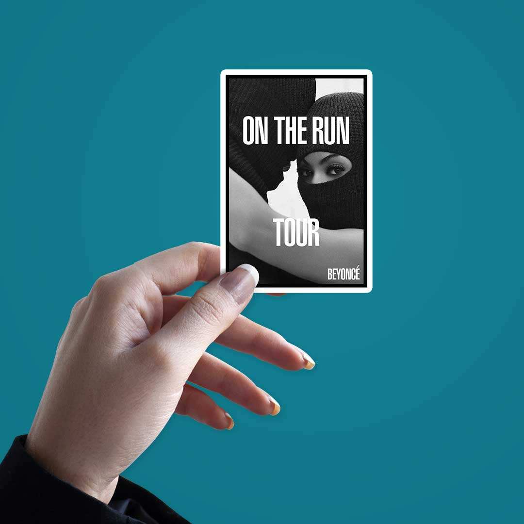 On The Run Sticker waterproof vinyl decal for laptop, bike, car & bottle