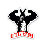 One For All Sticker waterproof vinyl decal for laptop, bike, car & bottle