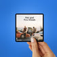 One goal Two friends Sticker waterproof vinyl decal for laptop, bike, car & bottle