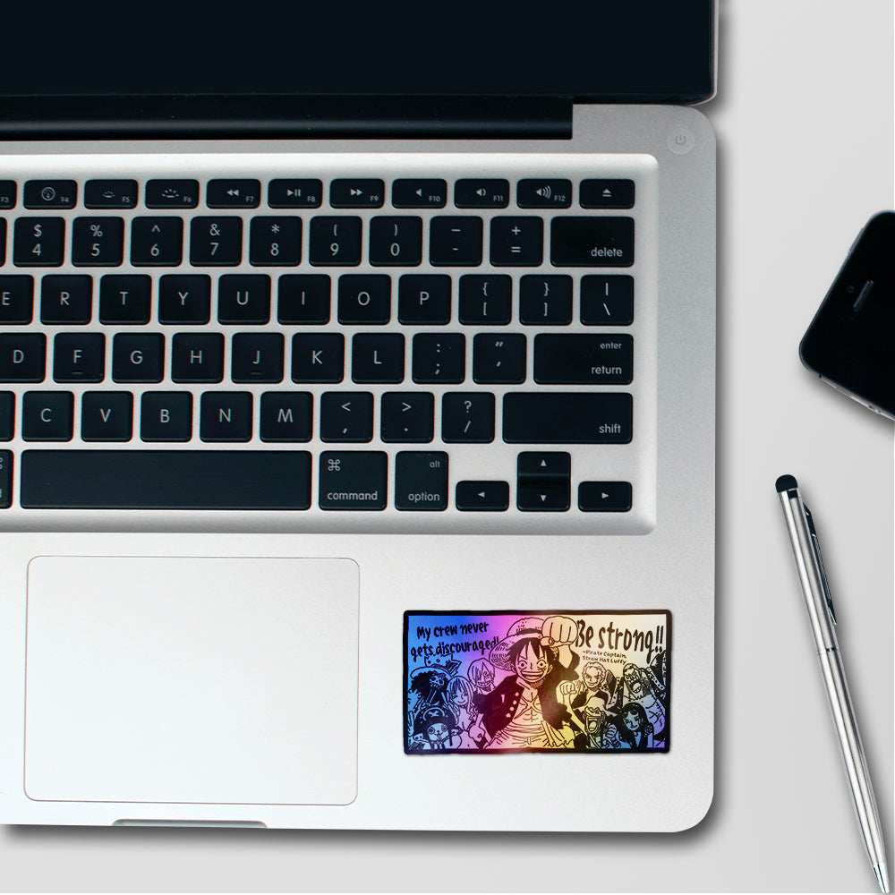 Pirate Crew Anime Holographic Stickers waterproof vinyl decal for laptop, bike, car & bottle