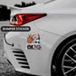 One Piece Bumper Sticker waterproof vinyl decal for laptop, bike, car & bottle