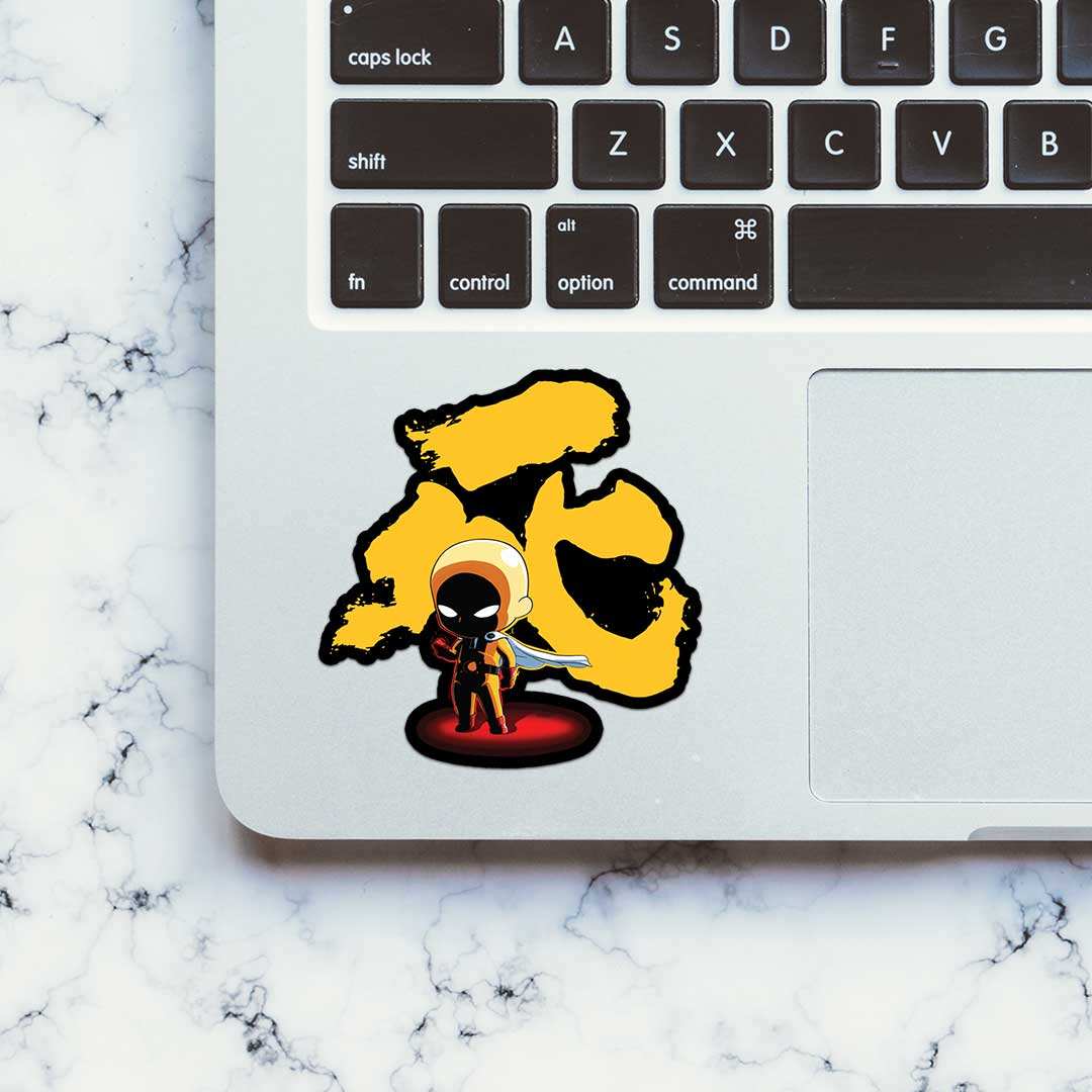 One Punch 0.1 Sticker waterproof vinyl decal for laptop, bike, car & bottle