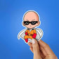 One Punch Sticker waterproof vinyl decal for laptop, bike, car & bottle