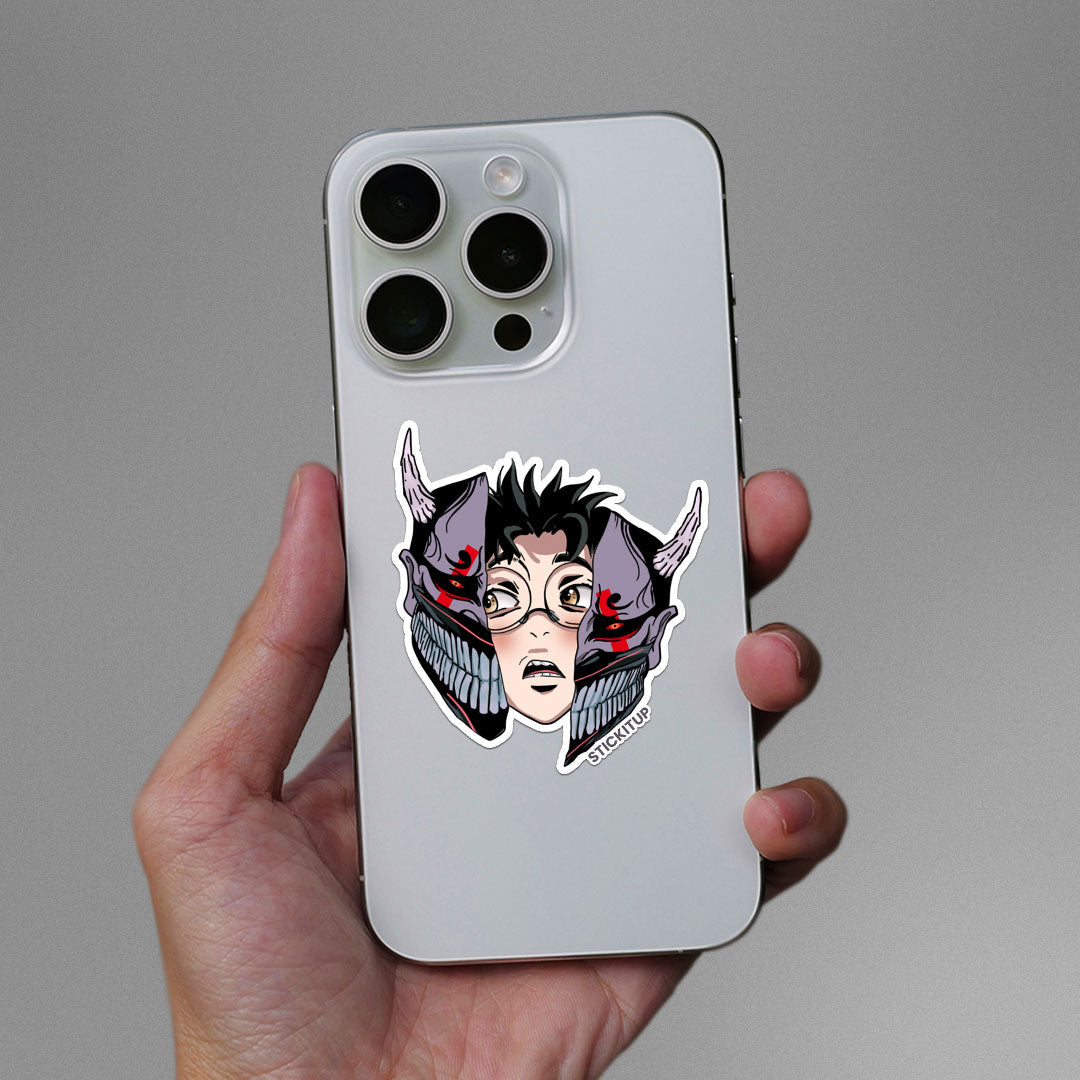 ONI KEN Sticker waterproof vinyl decal for laptop, bike, car & bottle