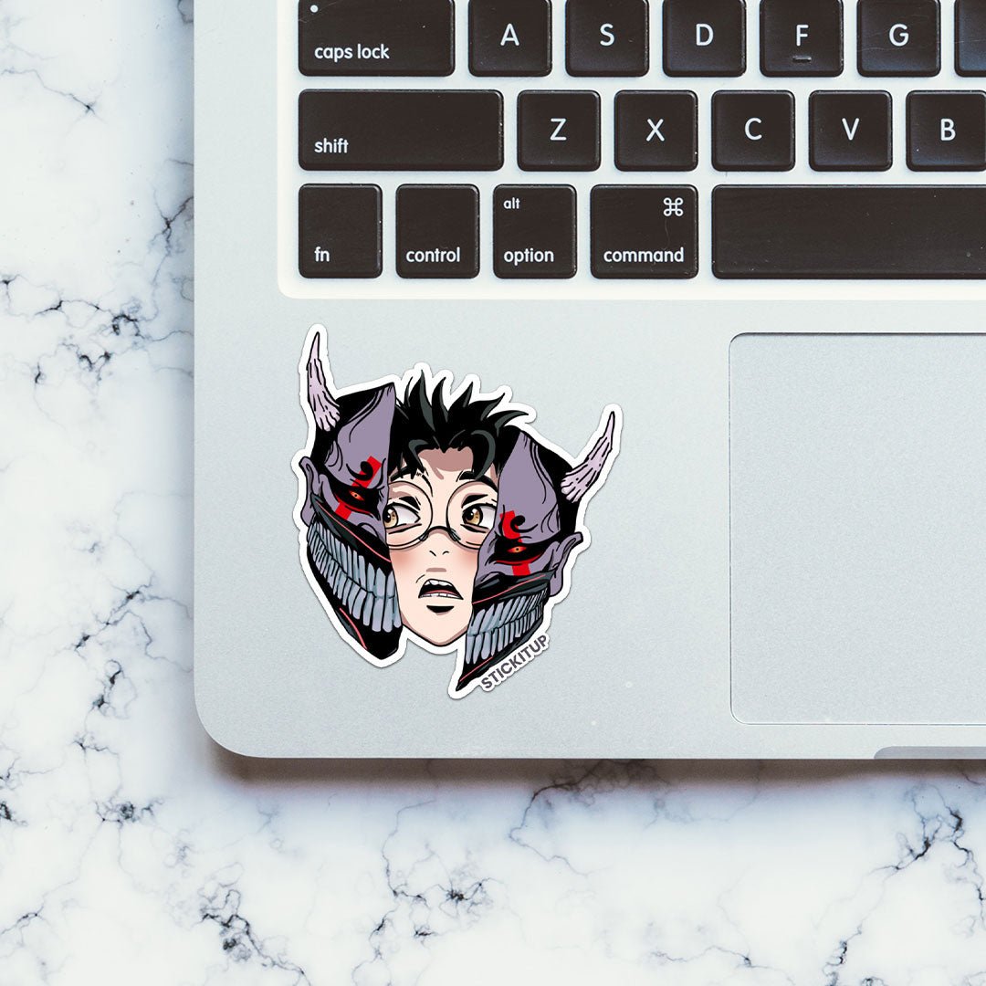 ONI KEN Sticker waterproof vinyl decal for laptop, bike, car & bottle