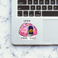 Open your mind Sticker waterproof vinyl decal for laptop, bike, car & bottle