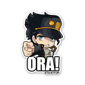 Ora! Sticker waterproof vinyl decal for laptop, bike, car & bottle