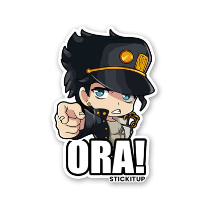 Ora! Sticker waterproof vinyl decal for laptop, bike, car & bottle