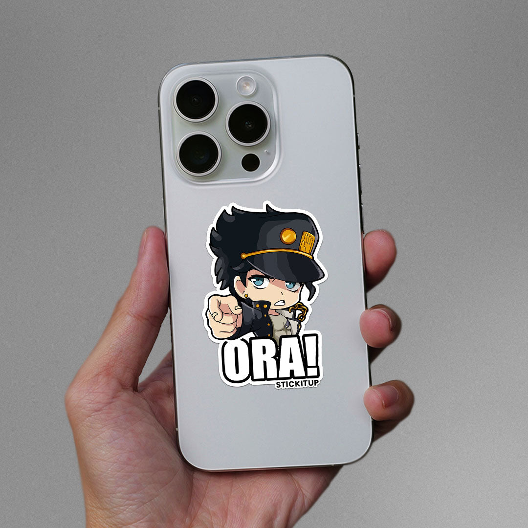 Ora! Sticker waterproof vinyl decal for laptop, bike, car & bottle