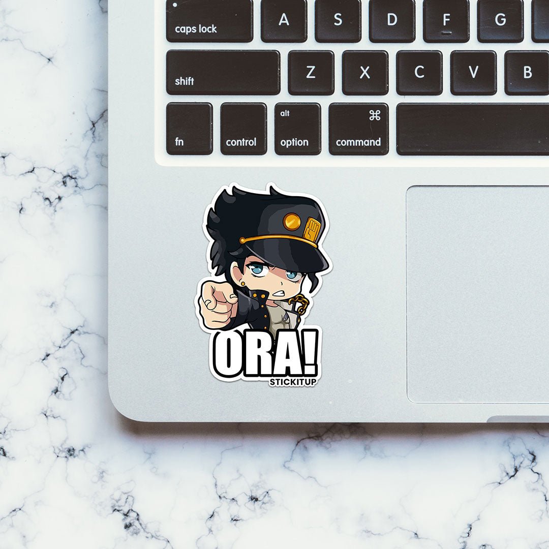 Ora! Sticker waterproof vinyl decal for laptop, bike, car & bottle