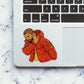 Orange Jacket Guy Glitter Sticker - Glitter Stickers | STICK IT UP