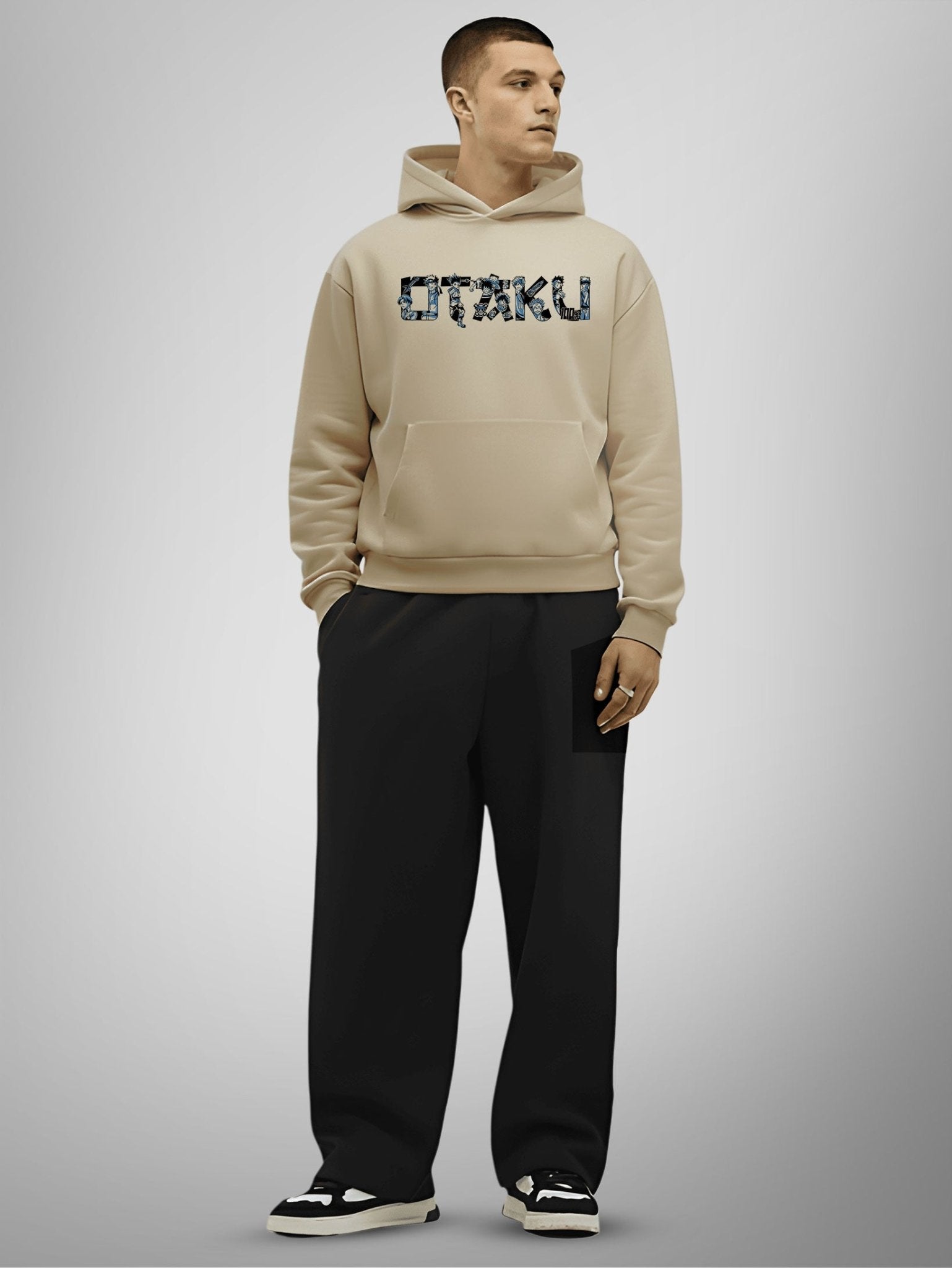 OTAKU OVERSIZED HOODIE waterproof vinyl decal for laptop, bike, car & bottle