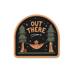 Out There Sticker waterproof vinyl decal for laptop, bike, car & bottle