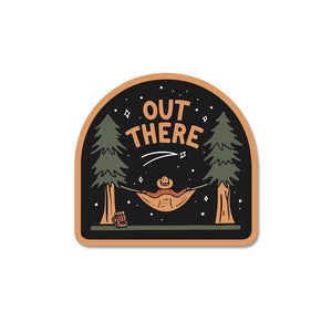 Out There Sticker waterproof vinyl decal for laptop, bike, car & bottle