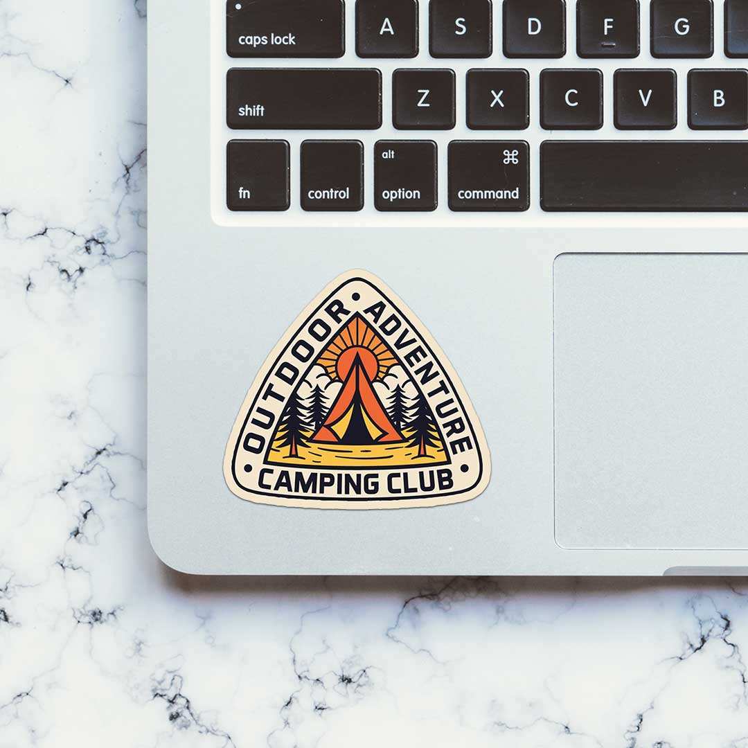 Outdoor Adventure Sticker waterproof vinyl decal for laptop, bike, car & bottle