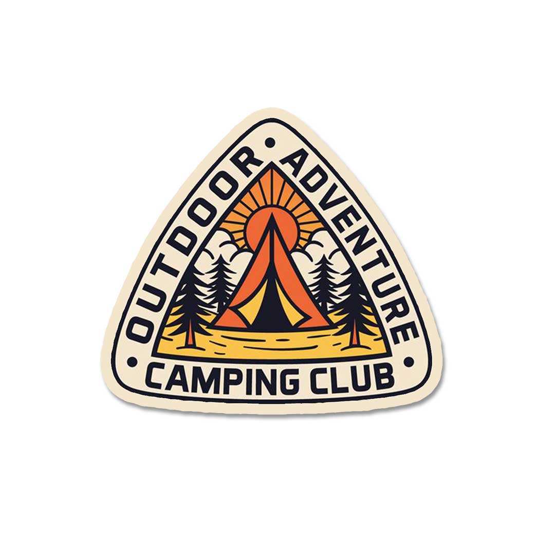 Outdoor Adventure Sticker waterproof vinyl decal for laptop, bike, car & bottle