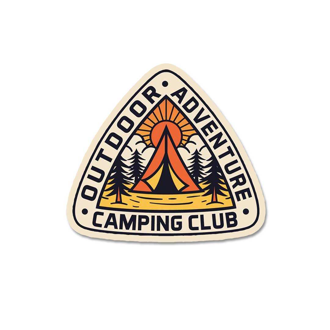 Outdoor Adventure Sticker waterproof vinyl decal for laptop, bike, car & bottle