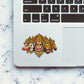 Panchmukhi Hanuman Faces Glitter Sticker