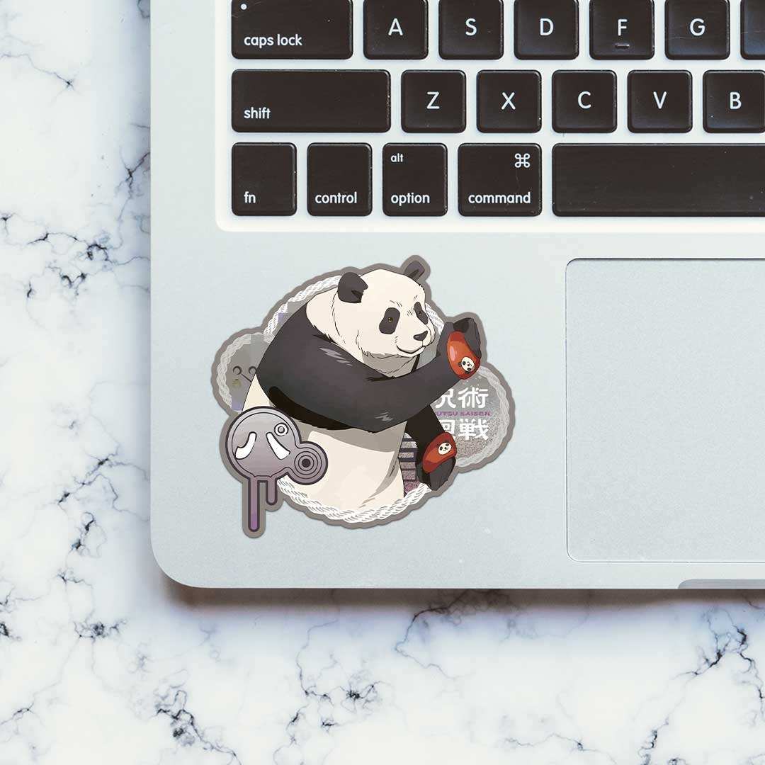 Panda Sticker waterproof vinyl decal for laptop, bike, car & bottle