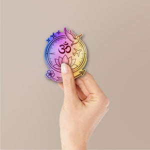 Peace 1.0 Holographic Stickers - Holographic stickers | STICK IT UP