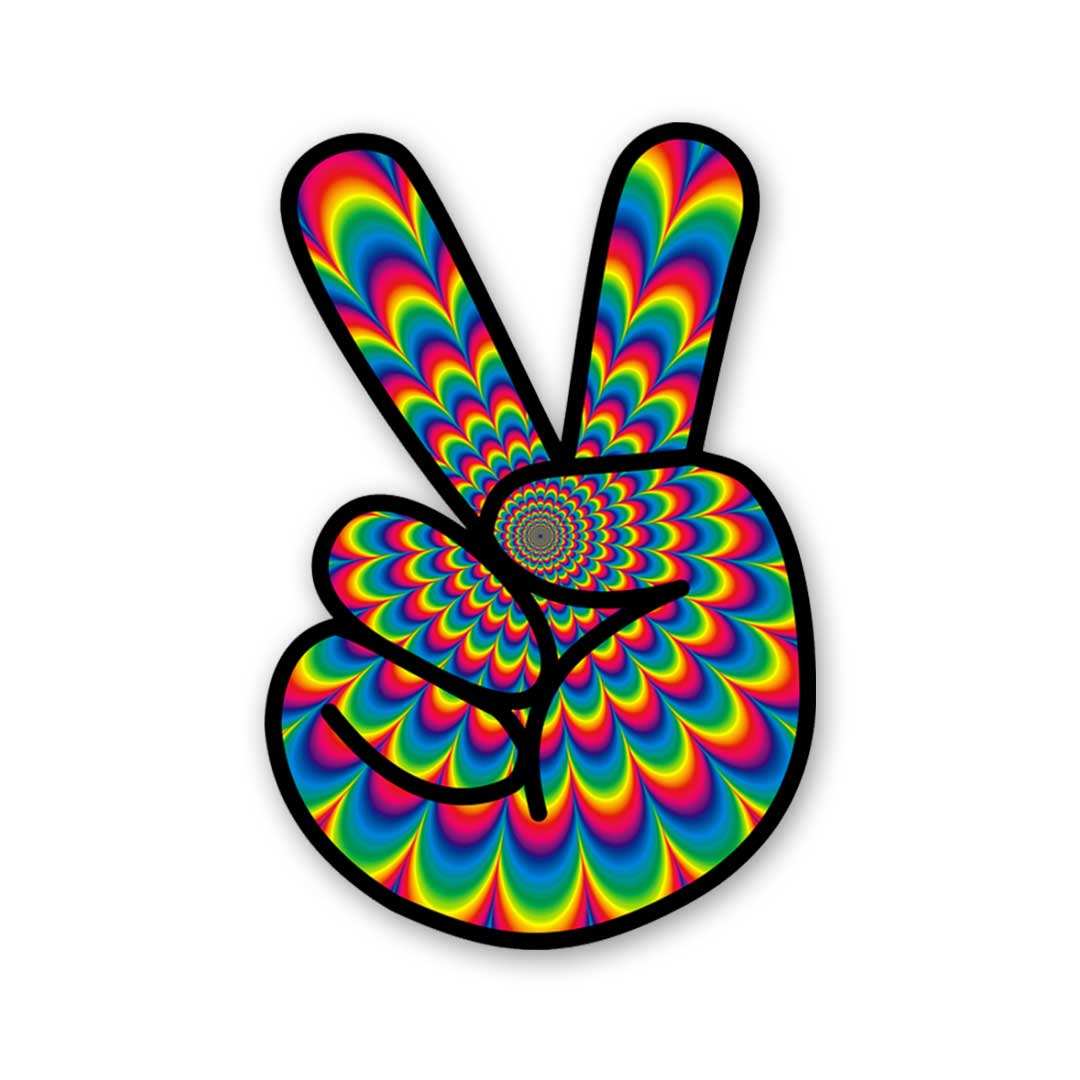 Peace Sticker waterproof vinyl decal for laptop, bike, car & bottle