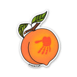PEACH Sticker waterproof vinyl decal for laptop, bike, car & bottle