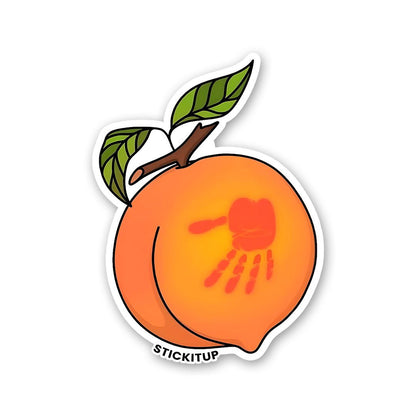 PEACH Sticker waterproof vinyl decal for laptop, bike, car & bottle