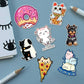 Pet Sticker Packs [50 sticker] waterproof vinyl decal for laptop, bike, car & bottle