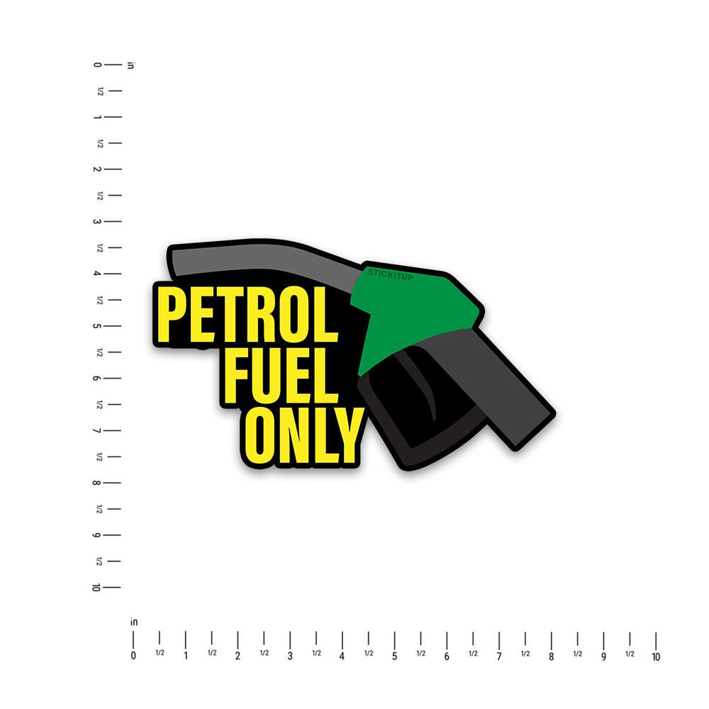 Petrol Fuel Bumper Sticker waterproof vinyl decal for laptop, bike, car & bottle