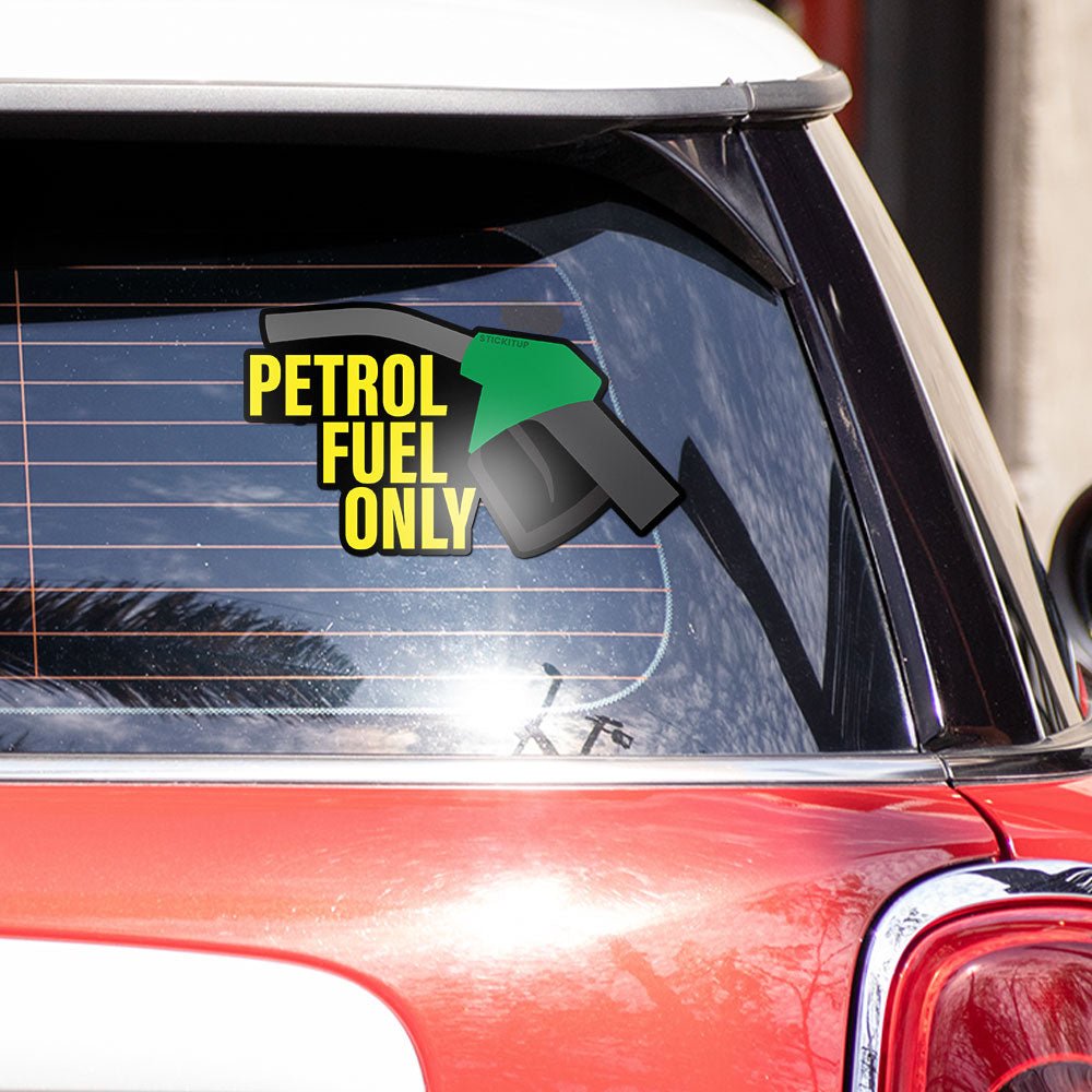 Petrol Fuel Bumper Sticker waterproof vinyl decal for laptop, bike, car & bottle