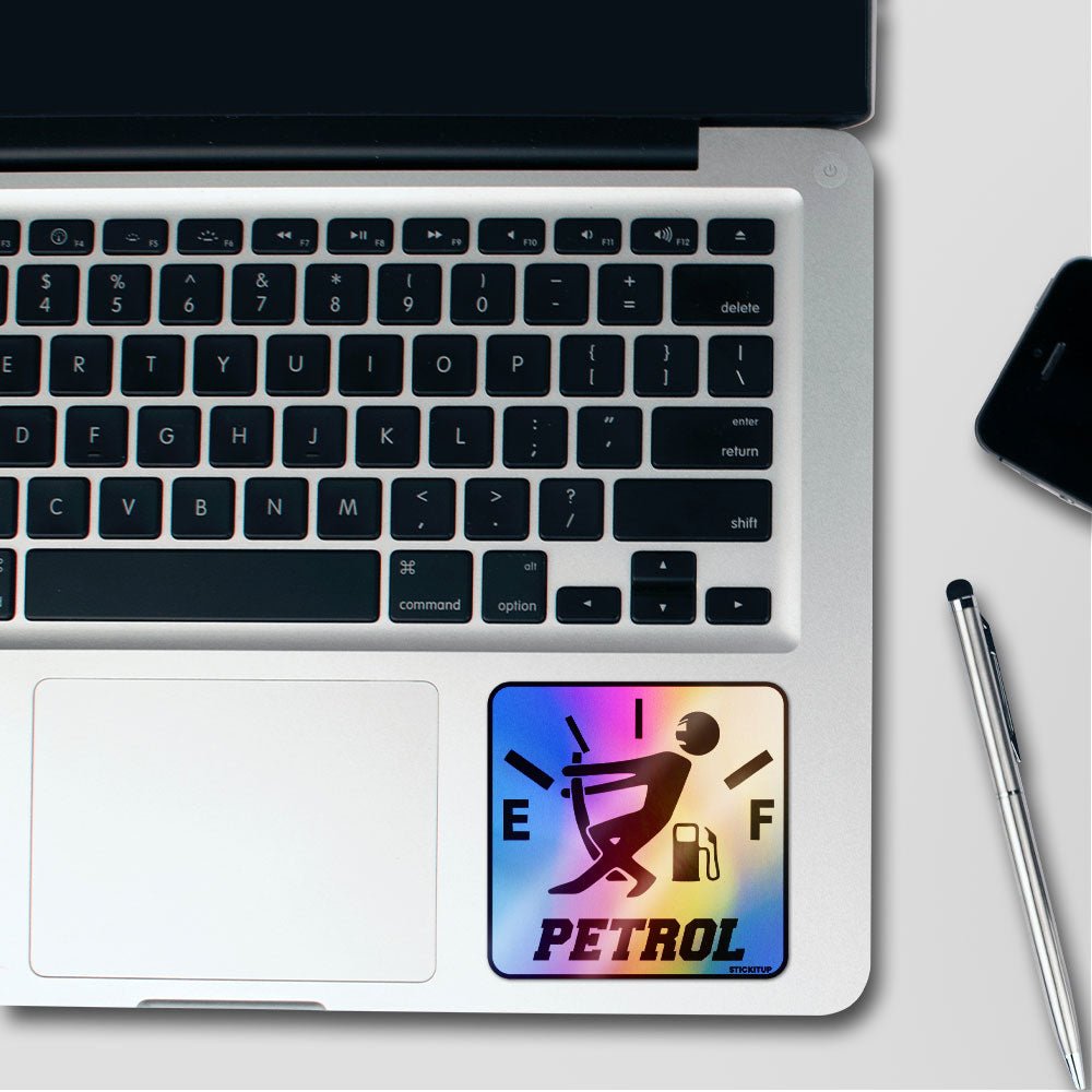 Petrol Holographic Stickers waterproof vinyl decal for laptop, bike, car & bottle