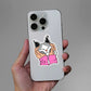 Petting A Cat Sticker waterproof vinyl decal for laptop, bike, car & bottle