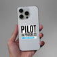 Pilot In Progress Sticker waterproof vinyl decal for laptop, bike, car & bottle