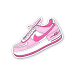 PINK AIR SHOES Sticker waterproof vinyl decal for laptop, bike, car & bottle